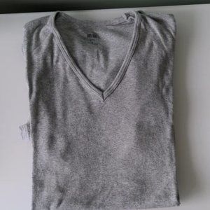 Two Uniqlo Supima Cotton V-neck T-shirts (Purchase this listing you'll get both)